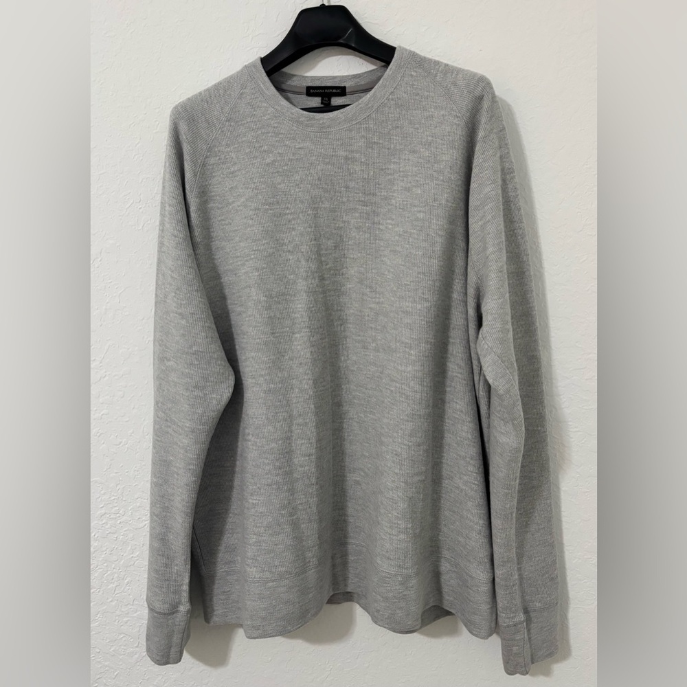 Banana Republic Gray Sweatshirt Classic Crew Neck